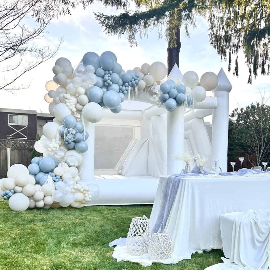 Chateau Bounce & Balloons: Modern Castle: Our balloon house rentals are for those who believe in quality and luxury. We have created an exclusive collection of bouncers that are unique, luxurious, and high-end. Modern Castle balloon houses will make sure that you and your guests remember your special event for years to come. Luxury Bounce House Rentals in Marysville arlington bellevue bothell everett duvall lake stevens lynnwood sammamish snohomish shoreline monroe mukilteo marysville redmond woodinville Washington birthday parties bubble house castle bouncer weddings events corporate events birthday party ideas combo bouncer wedding bounce house
