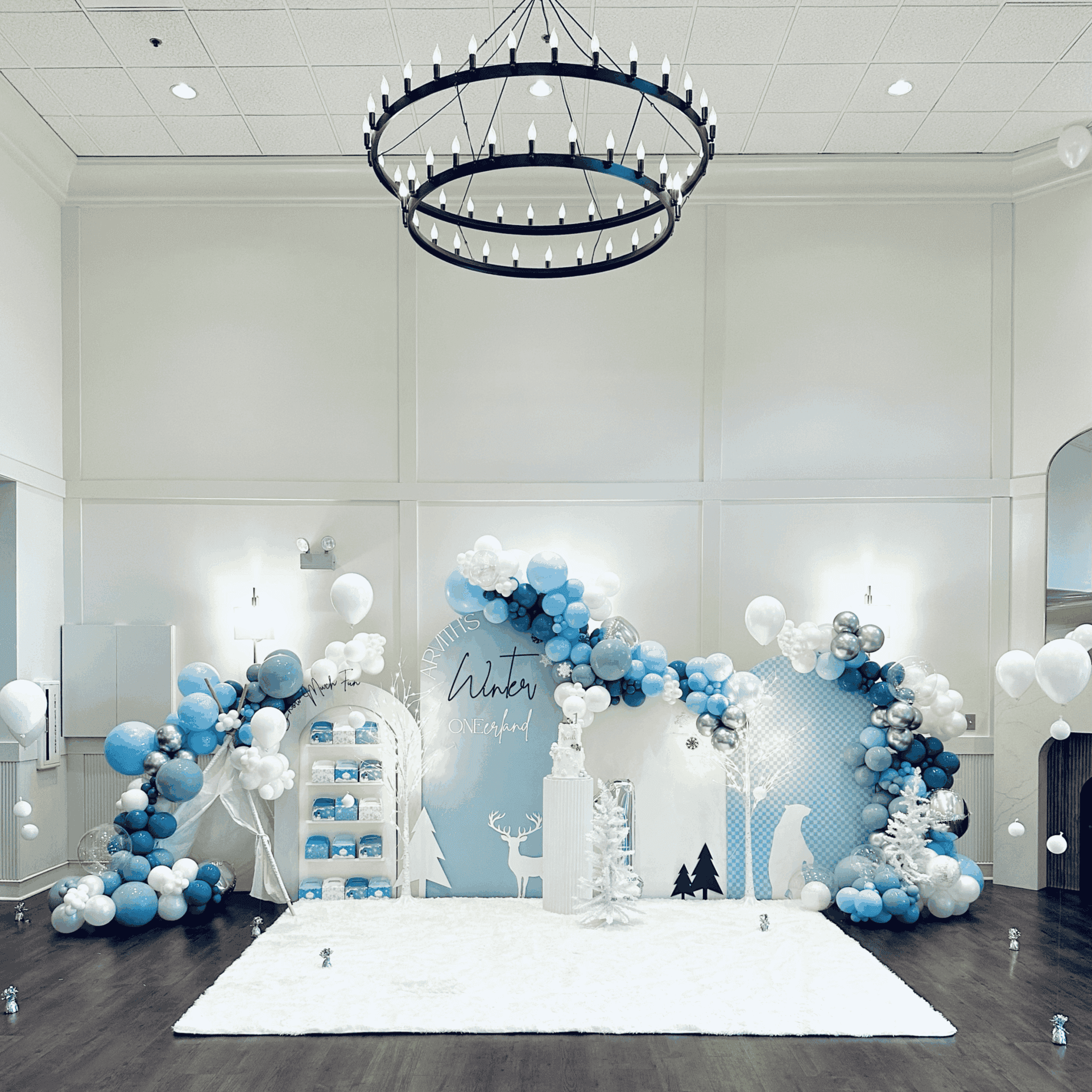 Photo: build your own party decor package with balloon garlands, backdrops, and props