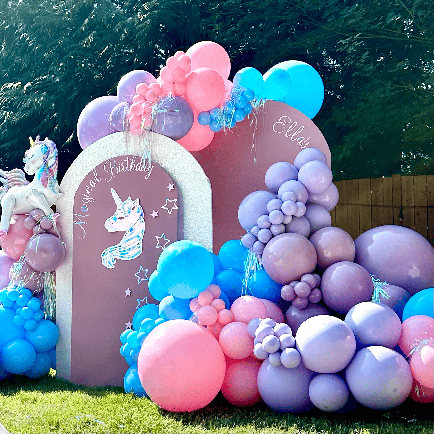 Balloon Garlands unicorn party 5th birthday Locations