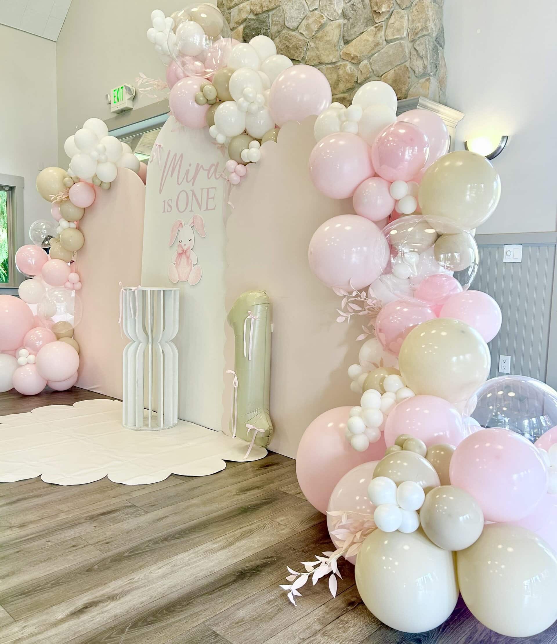 Backdrop and decor setup